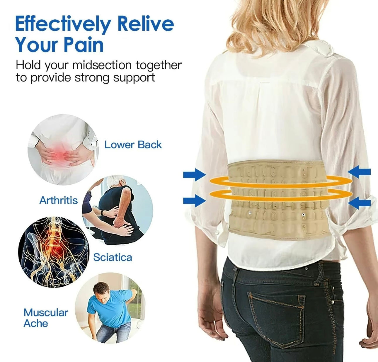 LUMBAR DECOMPRESSION SUPPORT BELT