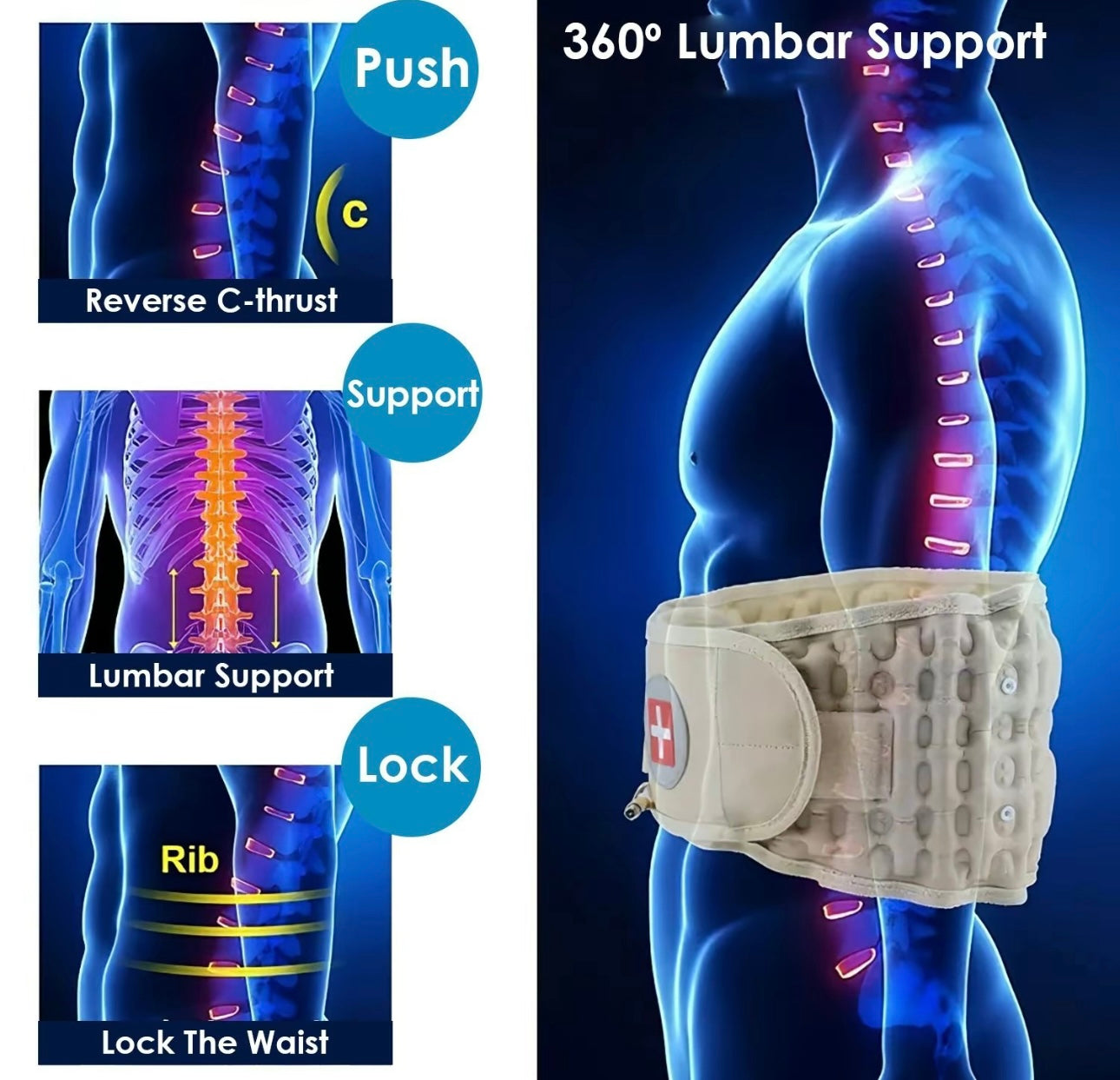 LUMBAR DECOMPRESSION SUPPORT BELT